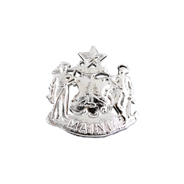 Blackinton A6319 Maine Coat of Arms (1-1/4" x 1-1/8")