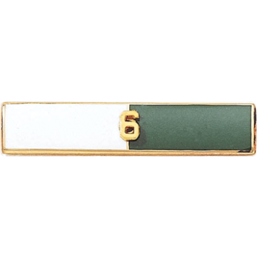 Blackinton A6777-A Two Section Commendation Bar w/ Applied Figure (1-3/4" x 3/8")
