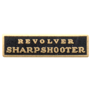 Blackinton A6836-B Revolver Sharpshooter Marksmanship Bar (1" x 1/4")
