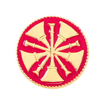 Blackinton A6965 Chief Five Raised Crossed Horns (15/16") Min Order: 2