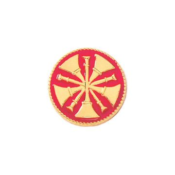 Blackinton A7205 Chief Five Raised Horns with Enamel (11/16") Min Order: 2