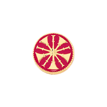 Blackinton A6967 Chief Five Raised Crossed Horns (1/2") Min Order: 2