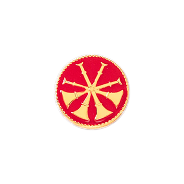 Blackinton A6970 Deputy Chief Four Raised Horns (5/8") Min Order: 2