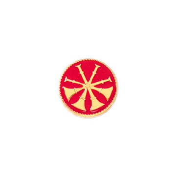 Blackinton A6971 Deputy Chief Four Raised Horns (1/2") Min Order: 2