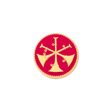 Blackinton A6974 Asst. Chief Three Raised Horns (5/8") Min Order: 2