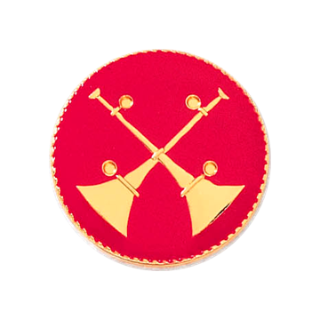 Blackinton A6977 Battalion Chief Two Raised Horns (15/16") Min Order: 2