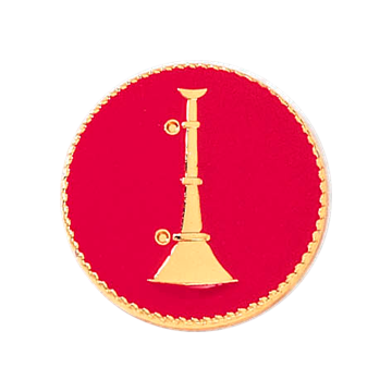 Blackinton A6985 Lieutenant Fire Seal w/ One Raised Bugle (15/16") Min Order: 2