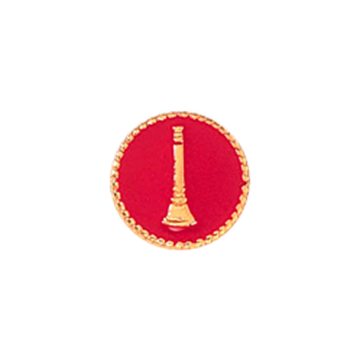 Blackinton A6988 Lieutenant Fire Seal with One Raised Bugle (5/16") Min Order: 2