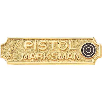 Blackinton A7025 Pistol Marksman Marksmanship Bar (7/16" x 1-3/4")
