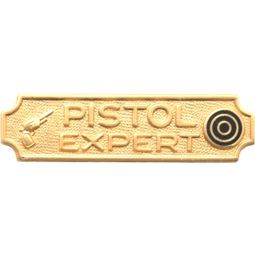 Blackinton A7025-B Pistol Expert Marksmanship Bar (7/16" x 1-3/4")