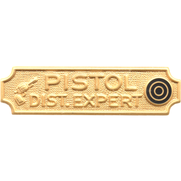 Blackinton A7025-D Pistol Dist. Expert Marksmanship Bar (7/16" x 1-3/4")