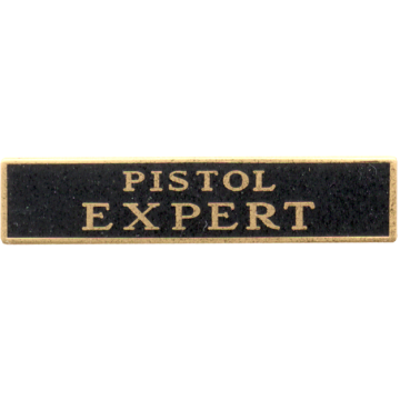 Blackinton A7099-A Pistol Expert Marksmanship Bar (1-1/2" x 5/16")