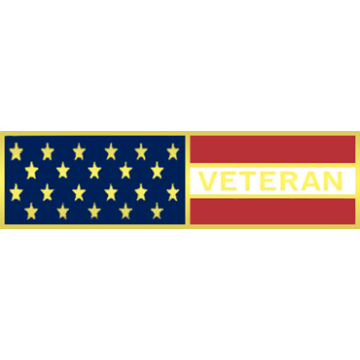 Blackinton A7140-AH Veteran / American Flag Recognition Bar (1-3/8" x 3/8")
