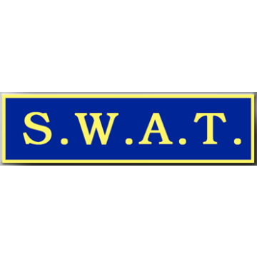 Blackinton A7140-AS One Section S.W.A.T. Commendation Bar (1-3/8" x 3/8")