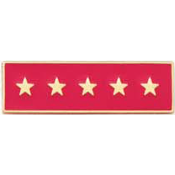 Blackinton A7140-G Years of Service Recognition Bar w/ 5 Stars (1-3/8" x 3/8")