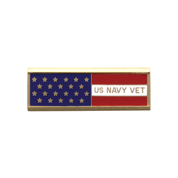 Blackinton A7140-UU United States Navy Vet Recognition Bar (1-3/8" x 3/8")