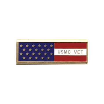 Blackinton A7140-VV United States Marine Corps Vet Recognition Bar (1-3/8" x 3/8")