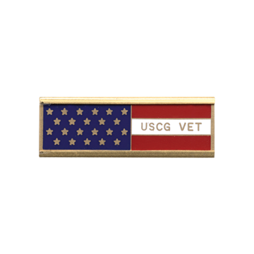 Blackinton A7140-XX United States Coast Guard Vet Recognition Bar (1-3/8" x 3/8")