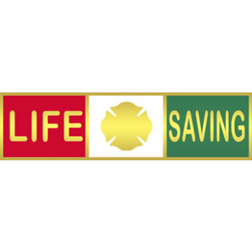 Blackinton A7142-AV Life Saving Commendation Bar with Maltese Cross (1-3/8" x 3/8")