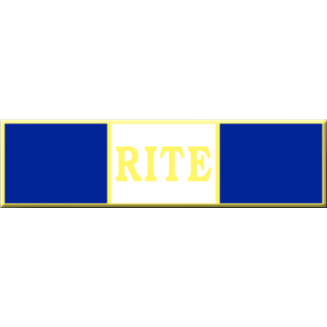 Blackinton A7142-AX Three Section RITE Commendation Bar (1-3/8" x 3/8")