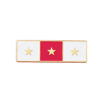 Blackinton A7142-B Years of Service Recognition Bar w/ 3 Stars (1-3/8" x 3/8")