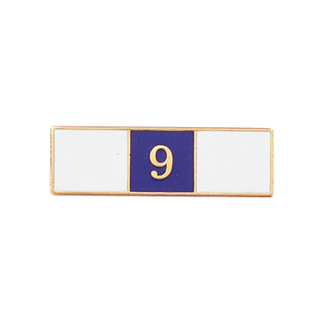 Blackinton A7142-L Nine Years of Service Recognition Bar (1-3/8" x 3/8")