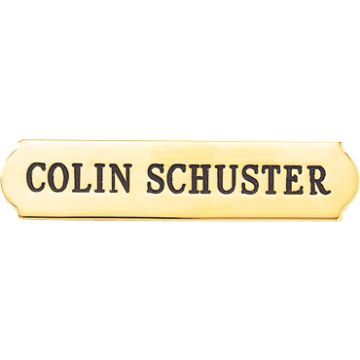 Blackinton A7145 Quality Custom Name Bar (2-3/4" x 5/8")