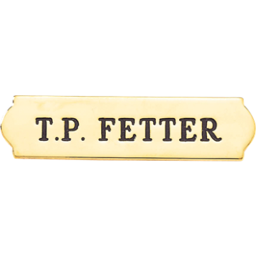 Blackinton A7164 Quality Custom Name Bar (2-1/2" x 5/8")