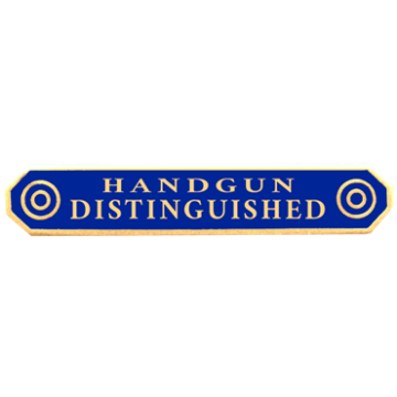 Blackinton A7192-D Handgun Distinguished Marksmanship Bar (1-11/16" x 5/16")