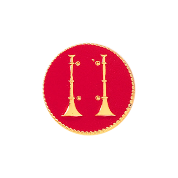 Blackinton A7208 Captain 2 Raised Vertical Horns w/Enamel (11/16") Min Order: 2