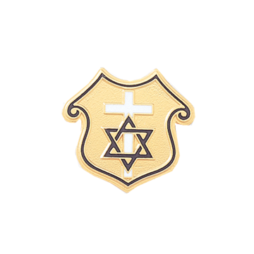 Blackinton A7225 Chaplain Cross and Star (Pair) (11/16")