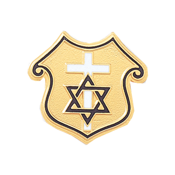 Blackinton A7226 Chaplain Cross and Star (Pair) (15/16")