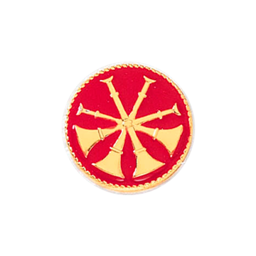 Blackinton A7250 Deputy Chief Four Raised Horns (11/16") Min Order: 2