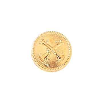 Blackinton A7296-E Plain Seal Featuring Two Crossed Horns (5/16") Min Order: 2