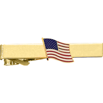 Blackinton A7311-TC American Flag Tie Clasp