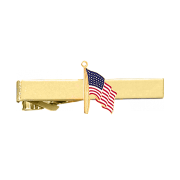 Blackinton A738-TC American Flag Tie Clasp
