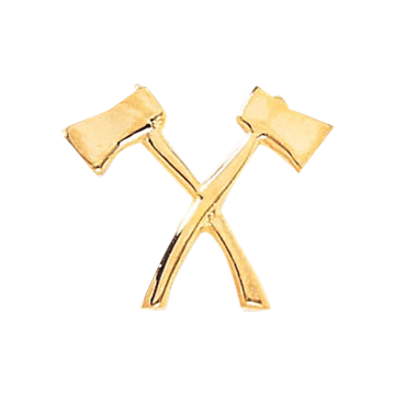Blackinton A8096 Two Crossed Axes Min Order: 2