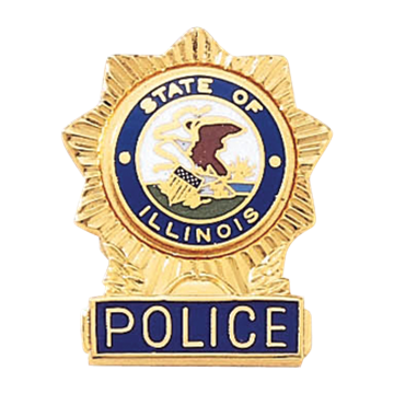 Blackinton A8198-CI Police Sunburst Lapel Pin