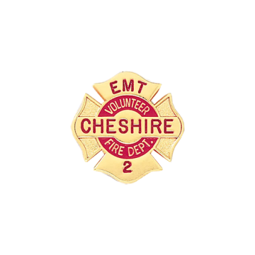 Blackinton A8379 Volunteer Fire Dept. Maltese Cross (13/16") Min Order: 2