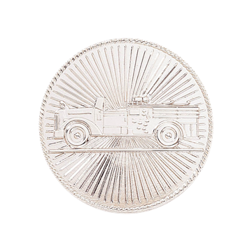 Blackinton A8456 Vintage Fire Truck on Sunburst Disc (1-5/8")