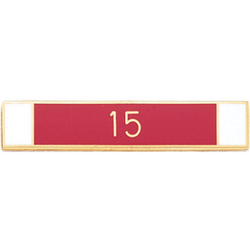 Blackinton A8639-C Three Section Recognition Bar with "15" (1-3/4" x 5/16")