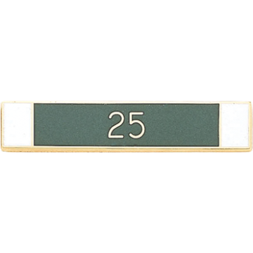Blackinton A8639-E Three Section Recognition Bar with "25" (1-3/4" x 5/16")