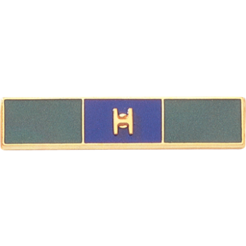 Blackinton A8886 Three Section Commendation Bar w/ Applied Figure (1-3/4" x 3/8")