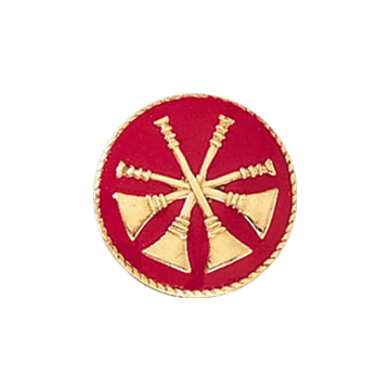 Blackinton A8902 Deputy Chief Four Raised Horns (11/16") Min Order: 2