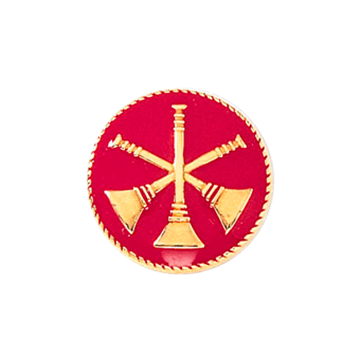 Blackinton A8903 Division Chief Three Raised Bugles w/ Enamel (11/16") Min Order: 2