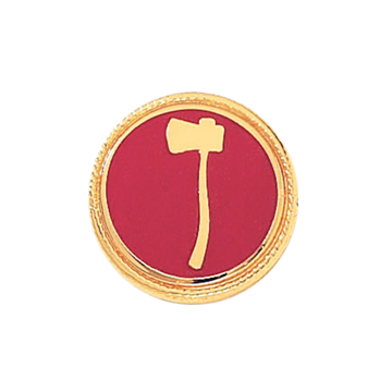 Blackinton A8931 Raised Single Axe w/ Enamel & Rope Rim (11/16") Min Order: 2