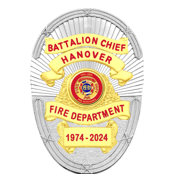 Blackinton A9091 Oval Badge with Applied Panels (3-7/16" x 2-3/8")