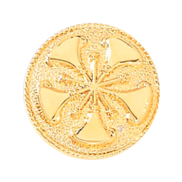 Blackinton A9168 Chief Plain Fire Seal with Five Bugles (11/16") Min Order: 2