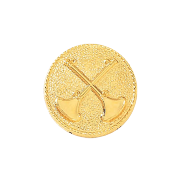 Blackinton A9171 Battalion Chief Fire Seal w/ Two Crossed Horns (11/16") Min Order: 2