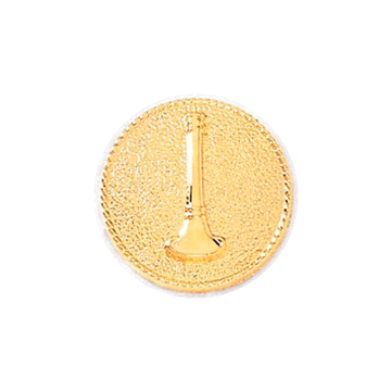 Blackinton A9173 Lieutenant Plain Fire Seal w/ One Bugle (11/16") Min Order: 2